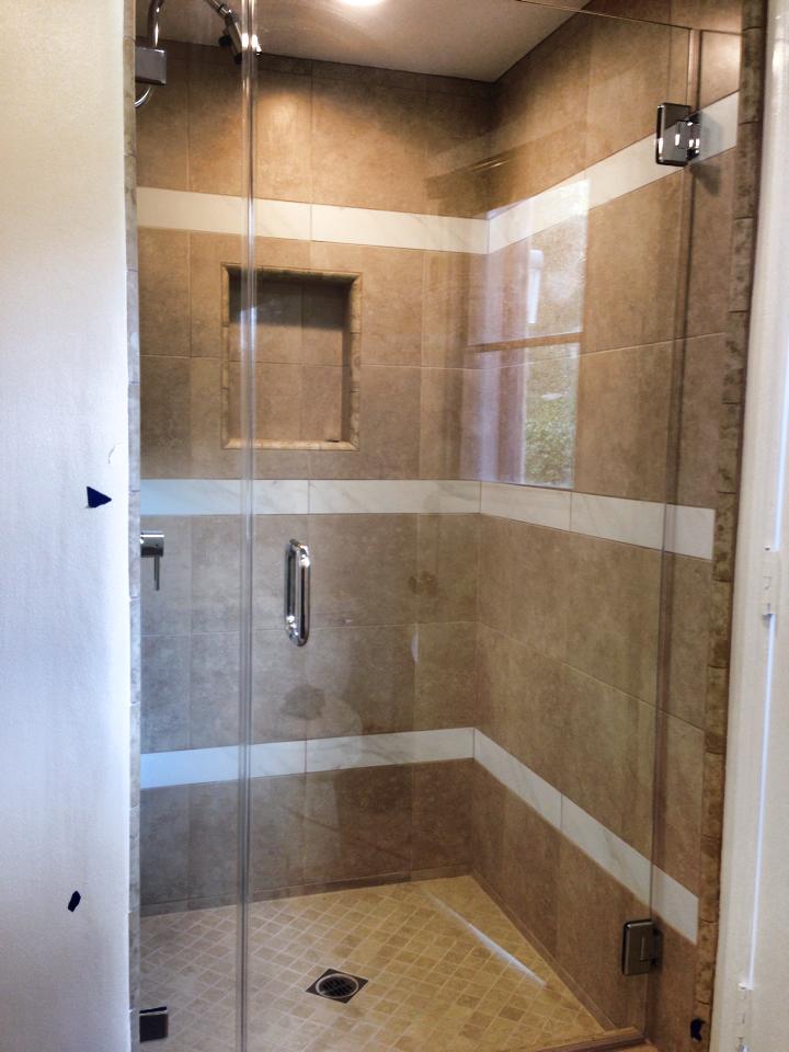 custom shower door glass