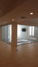 Glass partition