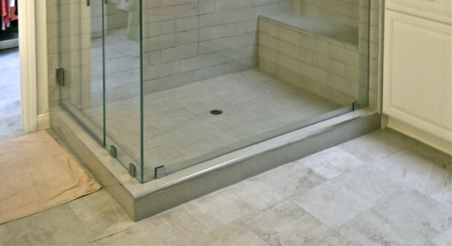 Custom Cut Glass Shower Enclosure 
